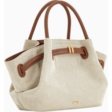 Jw Peı Hana Mini Tote Kahverengi Kanvas Çanta