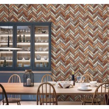 Doğal Taş Desenli Düz Sade Duvar Kağıdı 16,5 M², Silinebilir  - Roka 23105-4