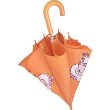 Rubanis Turuncu Çocuk Şemsiyesi 4 - 9 Yaş