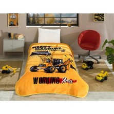 Özdilek Prime Tek Kişilik Battaniye (155X215)-HEAVY Machine Turuncu