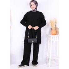 Triko Tunik Pantolon Takım 17035 Siyah