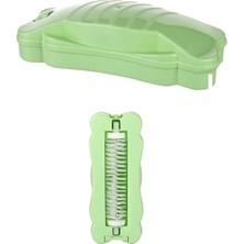 Kelebek Tasarımlı Tek Fırçalı Gırgır 17X7X4 cm Yeşil