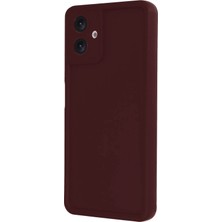 Samsung Galaxy A06 Stylish Soft Kılıf (Yumuşak Kılıf) - Viera Elegant Design - Bordo