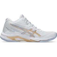 Asics Netburner Ballistic Ff mt 4 Kadın Offwhite Voleybol Ayakkabısı 1052A084-102