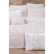 Çeyiz Diyarı Stone 10 Parça Çeyiz Seti Beyaz Cappucino