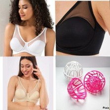 Missayza Fenetta Tül Kaplı B-C-D Cup Sütyen 9200 Avantajlı Paket, Yıkama Topu Hediyeli