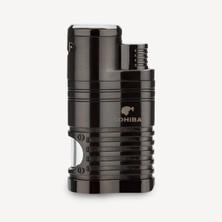 Cohiba 4 Torch Çakmak Ve Kesici Puro Seti Gunmetal