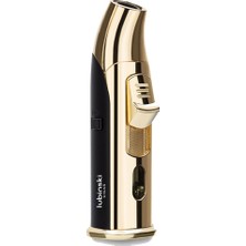 Lubinski Yeni Stil Tek Torch Masa Çakmağı Gold-Siyah