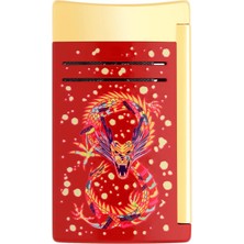 S.t. Dupont Maxijet Burgundy/gold Year Of The Dragon Puro Çakmağı 20176