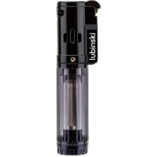 Lubinski Cigar Basic Slim Tek Torch Puro Çakmağı Siyah