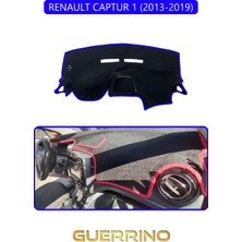 Renault Captur 1 (2013-2019)TORPİDO Koruma Halısı Mavi Kenar
