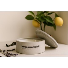 Dekoratif El Yapımı Yatay Mum : Çift Fitilli : Kokulu Soya Mum : Lemon Essential Oil