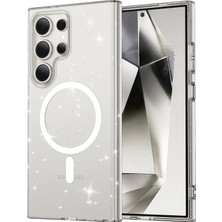 Newface Samsung Galaxy S24 Ultra Kılıf Vetra Kapak – Parlak, Slim & Magsafe Uyumlu Stil - Şeffaf