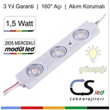 1.5 Watt Beyaz Renkli Mercekli Modül LED 2835 Enerji Tasarruflu Işık Özellikleri ile (20 Adet)