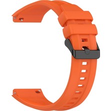 Microsonic Huawei Watch Gt5 Pro 46MM Kordon, Silicone Swiftbands Turuncu
