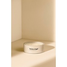 Dekoratif El Yapımı Yatay Mum : Çift Fitilli : Kokulu Soya Mum : Honey Angel