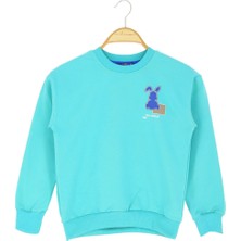 Erkek Çocuk Bluz Tavşan Baskılı Şardonlu