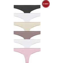 Kadın Pamuklu 6'lı Brazilian Külot