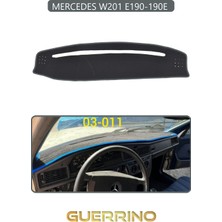 Mercedes W201 E190-190E Torpido Koruma Halısı Gri Kenar