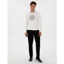 Pierre Cardin Erkek Siyah Slim Fit 3 Iplik Düz Paça Eşofman Altı 50317670-VR046