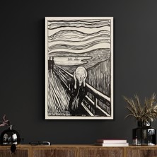 Tekli Dikey Kanvas Edvard Munch The Scream Sb