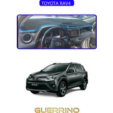 Toyota Rav4 Torpido Koruma Halısı Mavi Kenar