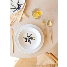 The Mia Olivos Yemek Tabağı 6lı Set 20 cm OVS0011