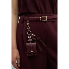 Mini Çanta Detaylı Kemer Bordo K2682201_008