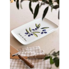 The Mia Olivos Dikdörtgen Servis Tabağı 31x20 cm OVS0015