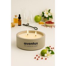 Dekoratif El Yapımı Yatay Mum : Çift Fitilli : Kokulu Soya Mum : Aventus