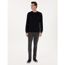 Pierre Cardin Erkek Antrasit Slim Fit Nervürlü Düz Paça Eşofman Altı 50317659-VR006