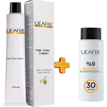 Lilafix Tüp Boya 100 ml - 30 V Oksidan 60 ml 8.33 Kahve Köpüğü