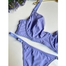 Lila Micro Bra Sütyen Takım