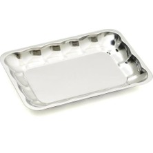 430 Kalite Paslanmaz Çelik Kayık Tabak 24,5X17,5 cm – Derinlik 2,5 cm