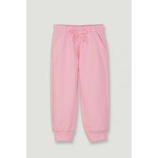 Kız Çocuk Elastik Bel Paçası Lastikli Eşofman Altı Rahat Kesim