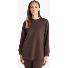 DeFacto Regular Fit Bisiklet Yaka Uzun Kollu Tunik F5117AX25AU