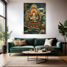 Kanvas Tablo Ev Ofis Duvar Tablosu Hindistan Buddha Yeni Ev Hediyesi Kanvas Ev Dekoru