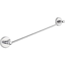 Uzun Banyo ve Mutfak Havluluğu, Krom, Vidalı Yuvarlak Tasarım,