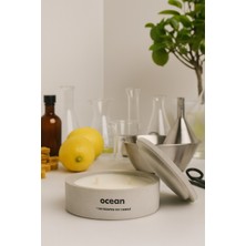 Dekoratif El Yapımı Yatay Mum : Çift Fitilli : Kokulu Soya Mum : Ocean