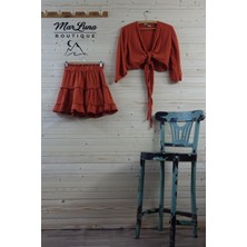 MarLuna Boutique Fırfırlı Kısa Etek