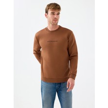 Loft Regular Fit Erkek Sweatshirt Kapüşonlu Yaka Düz Desenli Kalın Pamuklu Tasarım