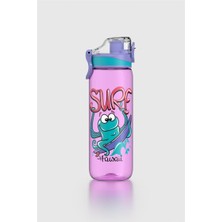 Renga Trego Desenli 630 ml Tritan Çocuk Matara 912171 Mor