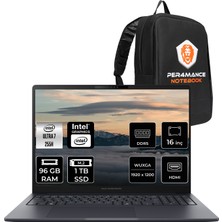 Asus Expertbook B5 Intel Core Ultra 7 255H 96GB 1tb SSD 16" Fhd+ Fdos Taşınabilir Bilgisayar & Per4 Çanta B5605U716512B1DP338