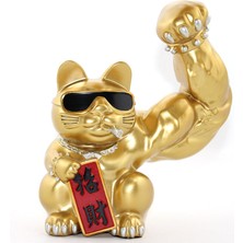 Polyester Şanslı Kedi Figürü Model 2