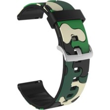 Markacase Xiaomi Redmi Watch 5 Active/ Lite Uyumlu 22MM Için Kamuflaj Silikon Saat Kordonu