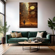 Kanvas Tablo Ev Ofis Duvar Tablosu Antik Saat Yeni Ev Hediyesi Kanvas Ev Dekoru