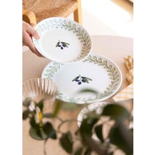 The Mia Olivos Yemek Tabağı 6lı Set 20 cm OVS0012