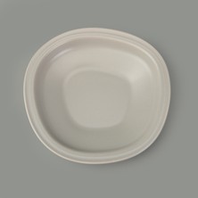 Evidea Kitchen Bloom Çukur Yemek Tabağı - Gri - 23 cm