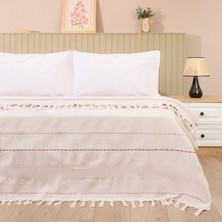 Evidea Soft Solvia Tek Kişilik Yatak Örtüsü - Krem - 160X230 cm