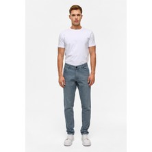 Gri Slim Denim Pantolon